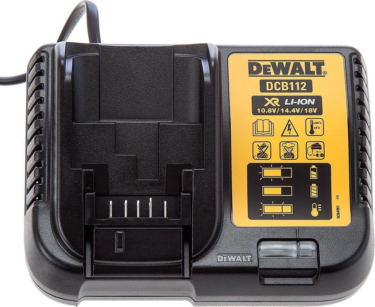 DeWalt DCB112 10.8V / 14,4V / 18V Li-Ion Accu Oplader - DCB112-QW