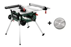 Metabo TS 254 Zaagtafel Op Uitklapbaar Onderstel - 2000W - 254 X 30mm Met Extra Zaagblad