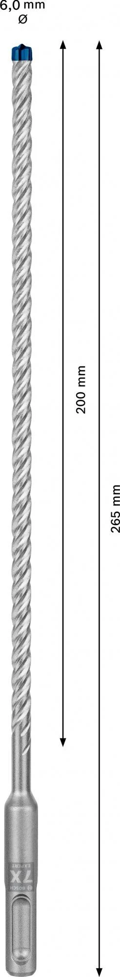 Bosch 2608900074 EXPERT Hamerboor SDS Plus-7X 6x200x265mm - Afbeelding 3