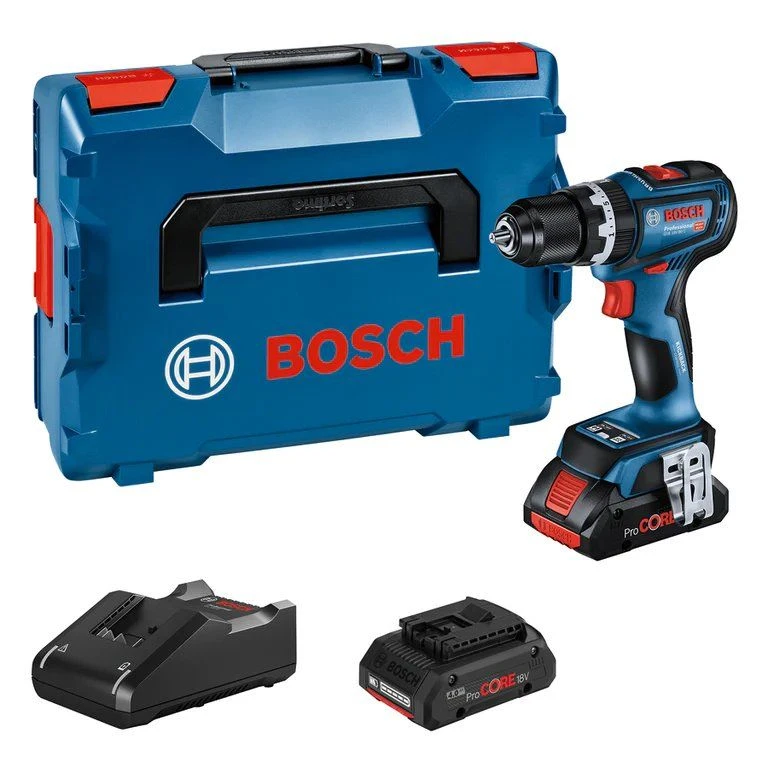 Bosch GSB 18V-90 C 18V Li-ion Accu Schroefklopboor Set (2x 4.0Ah) In L-Boxx - 64 Nm