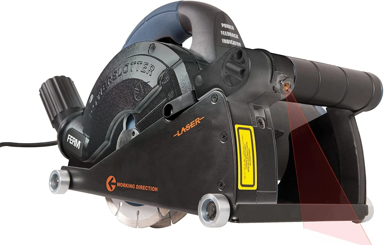 FERM WSM1008 Sleuvenfrees In Tas - 1600W - 150mm - Afbeelding 2