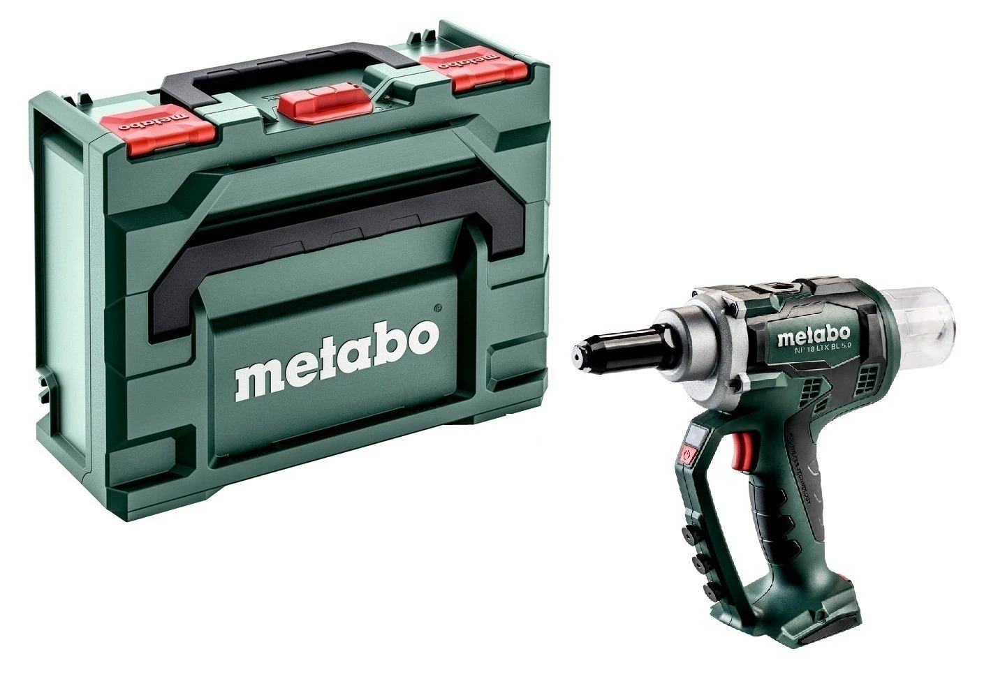 Metabo SET NP 18 LTX BL 5.0 Accu Blindnietpistool (2x 4.0Ah LiHD Accu) In MetaBox - Koolborstelloos - 2.4 - 5 Mm - 619002800 - Afbeelding 2
