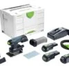 Festool RTSC 400 Li 3,0 I-Set 18V Li-Ion Accu Vlakschuurmachine Set (2x 3,0Ah) In Systainer - 80 X 130 Mm - 577681